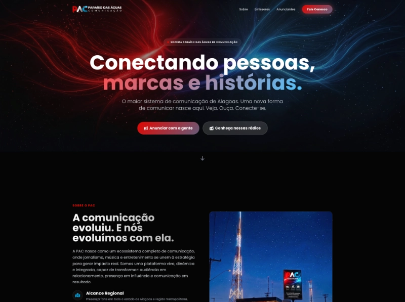 Imagem de destaque do projeto no site da Pac