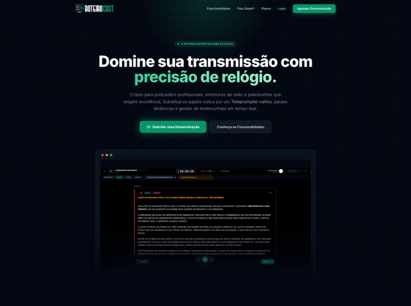 Imagem de destaque do projeto no site Roteiro Cast